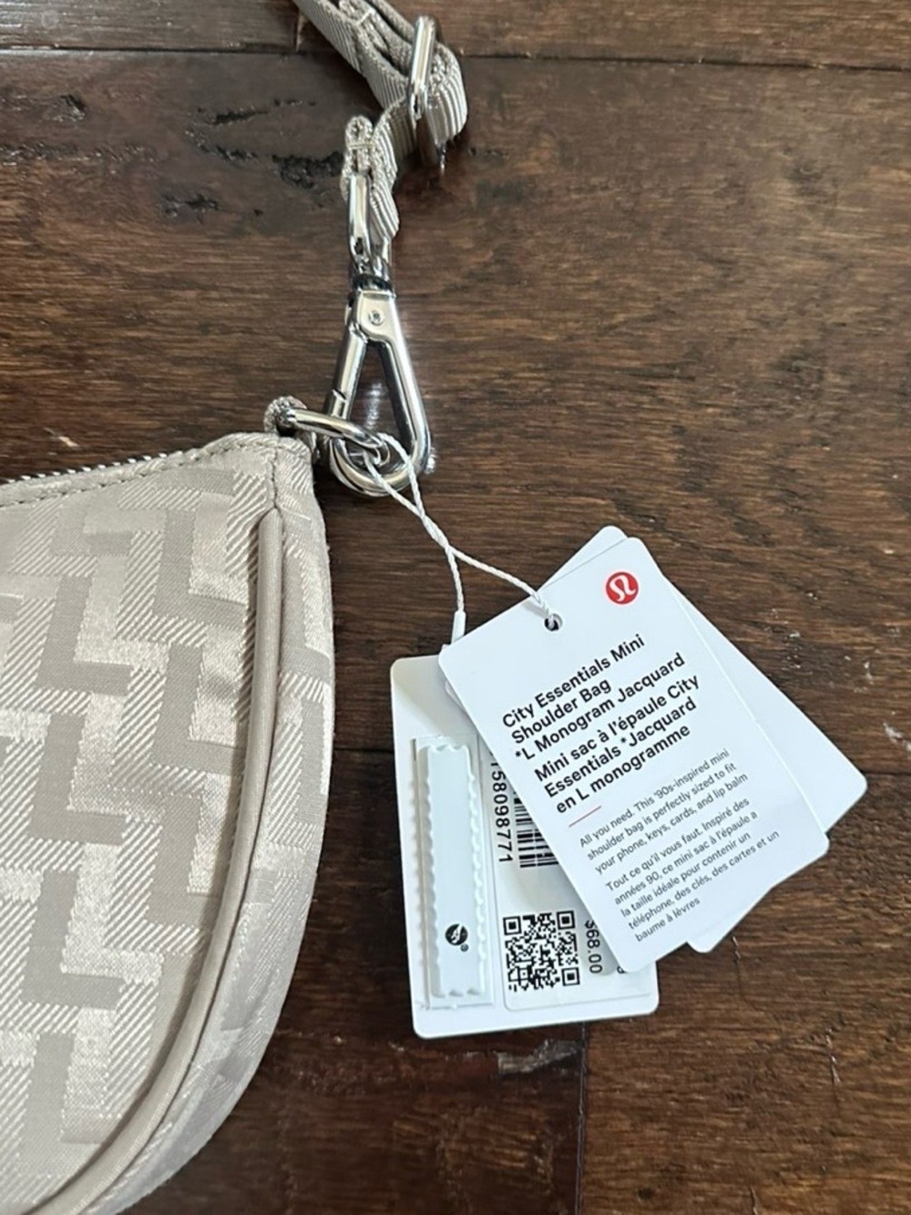 Lululemon Mini Shoulder Bag 1L City Essentials *L Monogram Jacquard-NWT - Picture 9 of 13